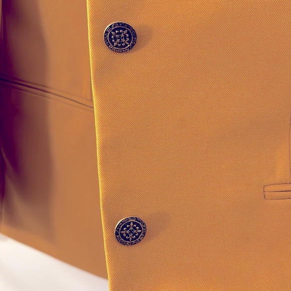 Gold Dark Yellow Blazer Jacket Women’s Size 4 Regular NWT - Picture 4 of 10